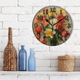 thumbnail image 3 of Daffodils and Tulips Flowers Silent Wall Clock 10" Non-Ticking Battery Clock, 3 of 7