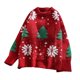 thumbnail image 4 of Suéter de Navidad Suéter de manga larga Prendas de punto informales transpirables Suéter para mujer Jersey Top para fiesta Festivo de Navidad 61cm Fernando  Suéteres de mujer, 4 of 8