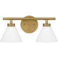 thumbnail image 5 of Quoizel Ira 2-Light Weathered Brass Vanity Light, 5 of 5