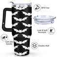 thumbnail image 3 of 40 OZ Happy Halloween Cup with Handle Double Wall Vacuum Insulation Water Bottle Gift for Birthday Christmas Halloween, 3 of 7