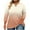 Beige, variant on Plebaso Women's Plus Size Tops Casual 3/4 Sleeve V Neck Tunic Shirts Gradient Printed Womens Blouses