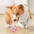 thumbnail image 4 of KMWGRE Durable Interactive Dog Chew Toy Dispensing Flower Pet Puzzle For Puppies Small Medium Large Dogs Indoor Play Biting Pink 23x23x6cm, 4 of 6