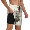 thumbnail image 3 of Daiia Wine Mens Swim Trunks Swim Shorts Quick Dry Swim Shorts with Mesh Lining Pockets-Large, 3 of 9