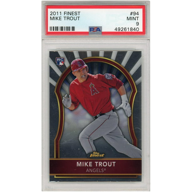 Mike Trout Los Angeles Angels 2011 Topps Finest RC R #94 PSA 9 Card - Topps  - Fanatics Authentic Certified