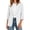 White, variant on jehdhy Womens Lapel 3/4 Sleeve Blazers Fashion Casual Solid Color Lightweight Business Casual Work Suit Jacket Coat with Pockets