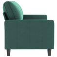 thumbnail image 2 of vidaXL 3-Seater Sofa Dark Green 180 cm Velvet, 2 of 5