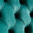 thumbnail image 3 of Contemporary Velvet Dining Chair, Tufted, Chrome Legs & Nailhead, Set of 2, 3 of 11
