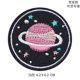 thumbnail image 3 of Unknown Space Alien Rocket Stranger Things UFO Iron Patch for Clothing Punk Embroidered DIY Parches Appliqu, 3 of 5