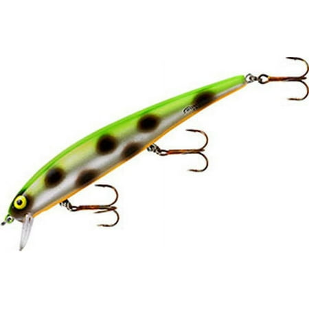 Bomber Long 15A Slender Minnow Jerkbait 4-1/2in 1/2oz Pearl/Green Back Orange