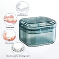 thumbnail image 4 of Denture Case, Denture Bath Box, Denture Cup with Strainer, Potable Travel Size Toothbrush Box, 4 of 5