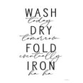 thumbnail image 2 of Lettered And Lined 25x32 White Modern Wood Framed Museum Art Print Titled - Wash Today, 2 of 4