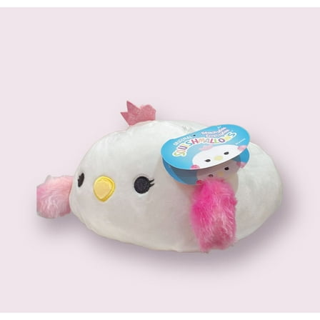 Squishmallows Official Kellytoy Stackable 8-Inch Alyssa the Swan Plush Toy