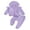 Purple, variant on Suealasg 2Pcs Kids Baby Girls Fall Winter Clothes Set 6M 1T 2T 3T 4T Toddler Girls Outfits Long Sleeve Zipped Hoodie Sweatshirts and Long Pants Sets