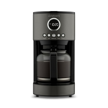 Cuisinart 12 Cup Stainless Steel Coffee Maker, Black, DCC-1220BKSWM