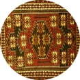 thumbnail image 1 of Ahgly Company Indoor Round Persian Yellow Traditional Area Rugs, 6' Round, 1 of 4