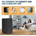 thumbnail image 7 of Dehumidifier, 85 OZ Dehumidifiers for Room for Home, (800 sq. ft.) Quiet Dehumidifiers for Bathroom, Bedroom, Closet, RV, 7 Colors LED Auto Shut Off Dehumidifier with Drain Hose, 7 of 7