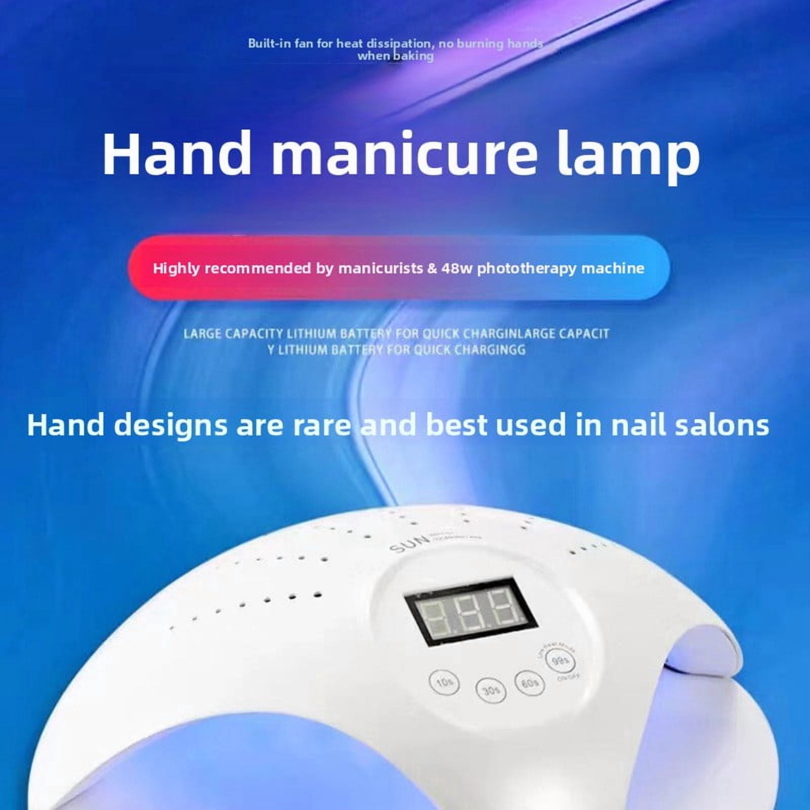 SUN669 48W Smart Sensor Nail Lamp - UV LED Nail Dryer for Gel Polish, Fast Curing Light with Auto Motion Detection, Quick-Dry Manicure Machine for Home Use