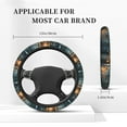 thumbnail image 3 of Susaid Magical Butterfly In Forest Print Elastic Car Steering Wheel Cover, 15 Inches Breathable Vehicle Steer Wheel Protector, Universal for SUV, Truck, 3 of 6