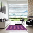 thumbnail image 6 of Ahgly Company Indoor Square Patterned Orchid Purple Area Rugs, 4' Square, 6 of 6