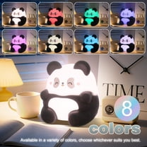 YIIYRY Squishy Night Light for Kids Room,LED Dimmable Rechargeable Silicone Nightlight for Girls Boys,Home Decor,Touch Night Light for Baby Nursery Decor,Multicolor