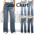 thumbnail image 4 of Audhol Drawstring Jeans Women, Jeans for Women Mom Jeans High Waisted Baggy Straight Wide Leg Denim Pants Streetwear Casual Jeans for Women Navy L, 4 of 8