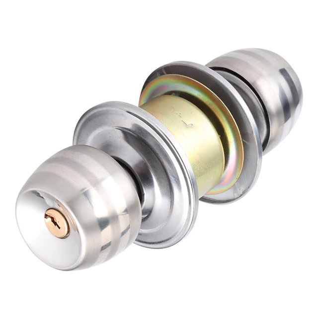 Small And Concise Wooden Doors Stainless Steel Door Knob With Lock, Practical Exterior Door Knob With Lock, For