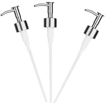 Stainless Steel Pump Soap Bottle Liquid Dispenser Supplies Pressurization 3 Pcs