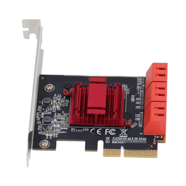 PCIe To Expansion Card, PCIe 3.0 X4 To 3 Card Easy Installation PCB 6 Ports for Computer TXB113 Double Row,TXB119 Single Row