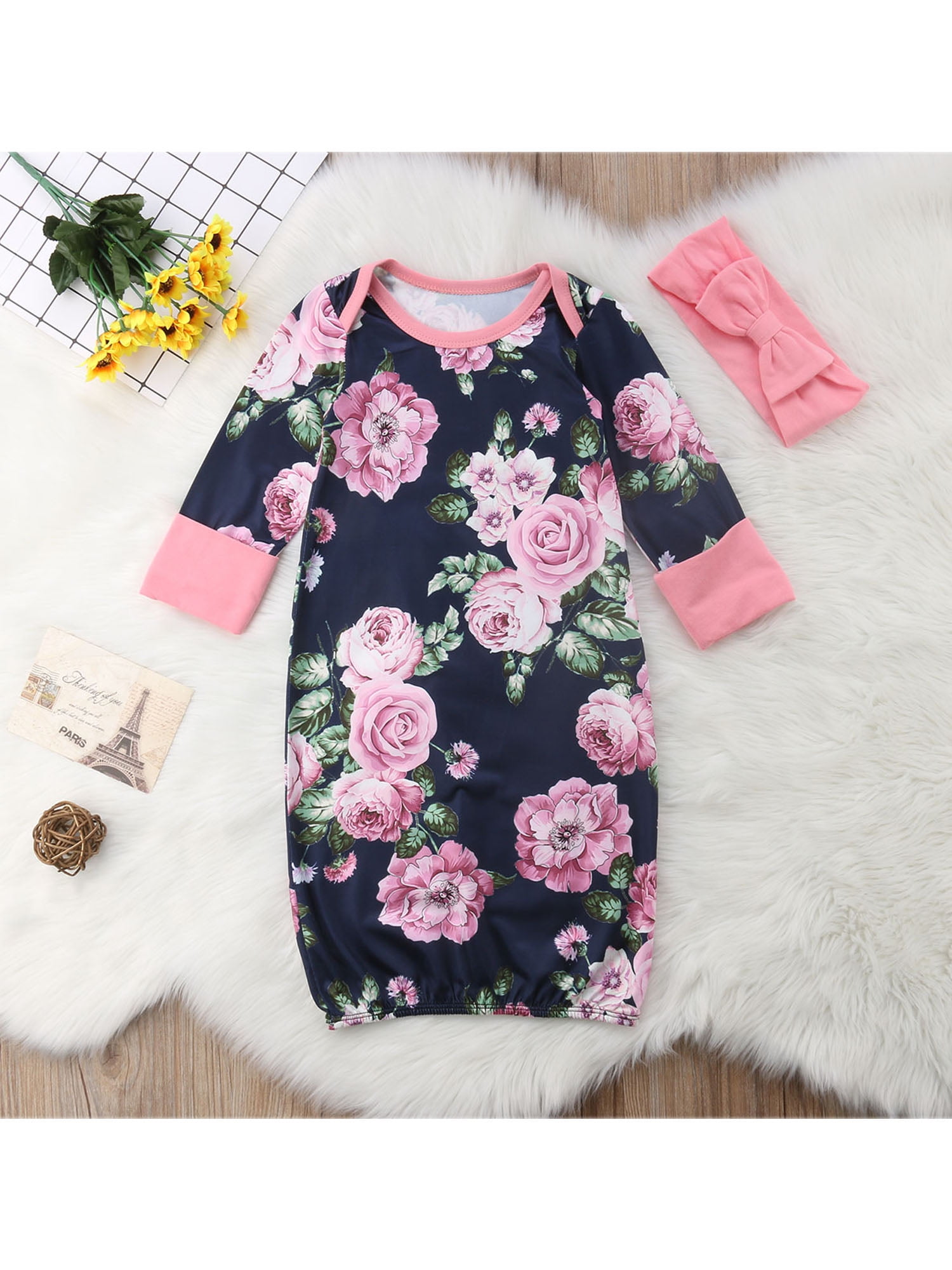 floral baby sleeper