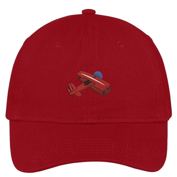 Trendy Apparel Shop Biplane Embroidered Cap Premium Cotton Dad Hat