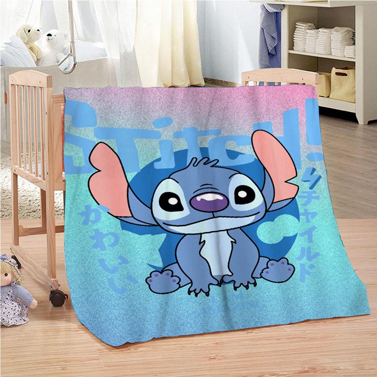 Movies Lilo & Stitch Throws Blanket For Bed Couch Living Room Sofa Chair 3D  Printed Throw Travel Blanket Unique Stitch Blanket For Kids and Adults 