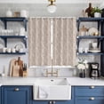 thumbnail image 2 of Brown Kitchen Curtains Window Panels, Modern Abstract Art Farmhouse Insulated Window Treatment Curtain, Grommet Curtains for Bedroom/Living Room/Bathroom, 2 Piece 42"Wx63"L, 2 of 8