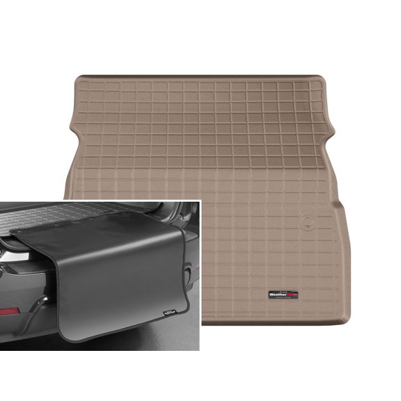 WeatherTech Cargo Trunk Liner with Bumper Protector compatible with 2018-2026 Honda Odyssey - Behind 2nd Row w/ Bumper Protector, Tan