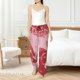 thumbnail image 4 of Fotbe Striped Meat Pantalones de Pijama para Mujer, Pantalones de Dormir, Pantalones Pj con Cordón y Bolsillos-Small, 4 of 6