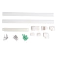 thumbnail image 2 of Kit de Couverture de Tuyau Décoratif, Ensemble de Ligne en PVC Décoratif pour Climatiseur Cache Tuyau de Drainage Protection de Tuyau pour Climatiseur Central Split, 2 of 8