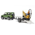 thumbnail image 2 of Bruder Toys Land Rover Defender with Trailer, Excavator, and Worker | 02593, 2 of 6
