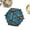 Ancient Bronze-Blue, variant on Cusdie Metal DND Dice Set, 7 die Metal Polyhedral D&D Dice Set Dragon Theme Dice for DND Dungeons and Dragons TTRPG Role Playing Games