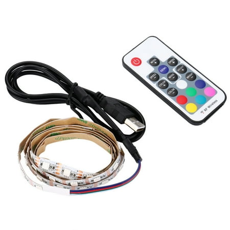 

Zlekejiko Non-Waterproof Light 5050 5V Strips Tape 1M USB LED Flexible LED Strip RGB LED light