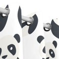 thumbnail image 3 of Pandas Curtain Black Out Thermal Insulation Curtains Aesthetic 54 Inch Length for Bedroom Living Room 2 panels set, 3 of 5
