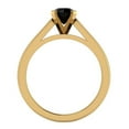 thumbnail image 3 of Solitaire Diamond Engagement Ring Round Brilliant Cut 14K Gold 3/4 CTW, 3 of 5