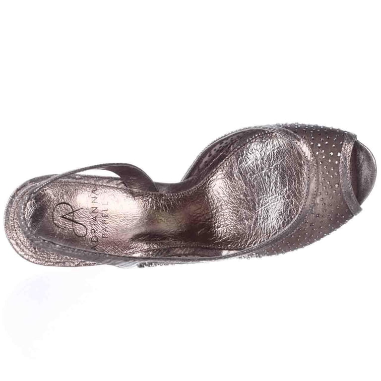 gunmetal grey dress sandals Amazon.com | Anne Klein Women's Kourtney-C Gunmetal Crystal 5.5 Medium