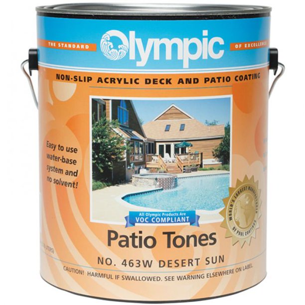Olympic Patio Tones NonSlip Acrylic Deck and Patio Coating Maintenance