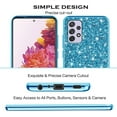 thumbnail image 6 of Compatible with Samsung Galaxy A13 Case, Glitter Sparkly Samsung Galaxy A13 4G Phone Case with Slim Silicone Shockproof Protective Bumper Cover for Cute Girls Women (Blue), 6 of 14