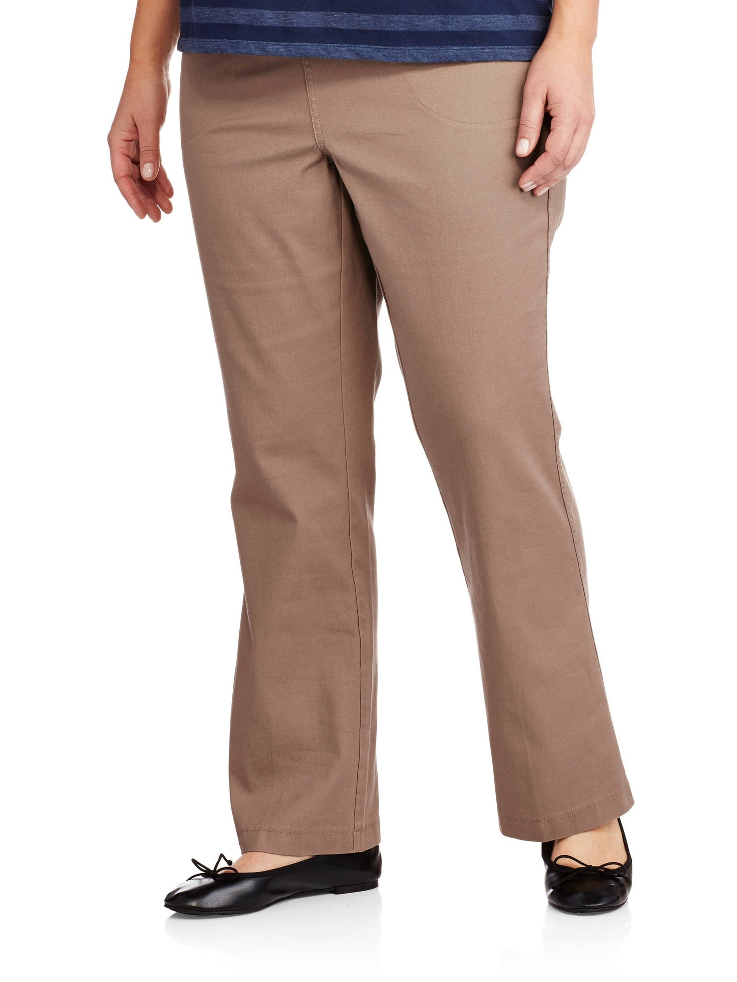 Just My Size - Women's Plus-Size 4-Pocket Boot cut Pull-On Pants, and Plus-Size Petite - Walmart 