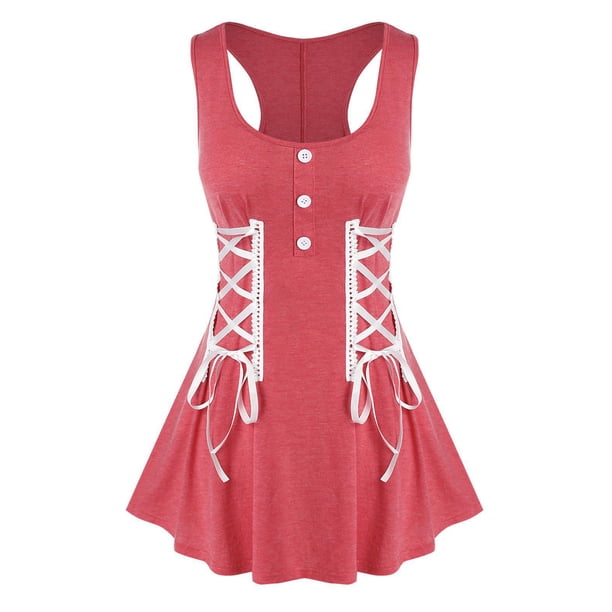 Tamaño de talla grande de tamaño superior. Rosegal Camisetas sin mangas de talla grande