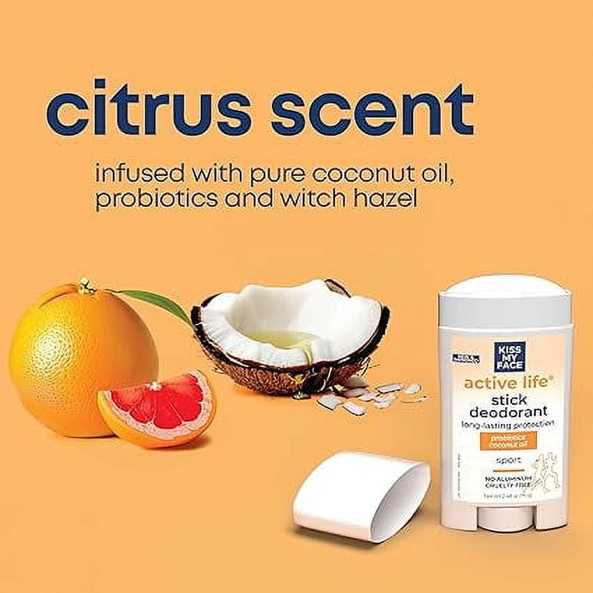 Kiss My Face Deodorant Stick Active Life Sport 2.48oz (6 Pack)