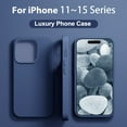 thumbnail image 1 of Ultra-Soft Shockproof Silicone iPhone Case - Ergonomic Grip, Secure Buttons & Precise Charging Port - Luxury Drop Protection Cover for iPhone 14/12/11/13/15 Pro Max Models, 1 of 5