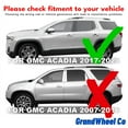 thumbnail image 3 of GrandWheel Co Window Deflectors Smoke Tinted In-Channel Side Window Vent Visor Deflectors Rain Guards Compatible with GMC Acadia 2017-2023 - 4 pcs. GW0842, 3 of 9