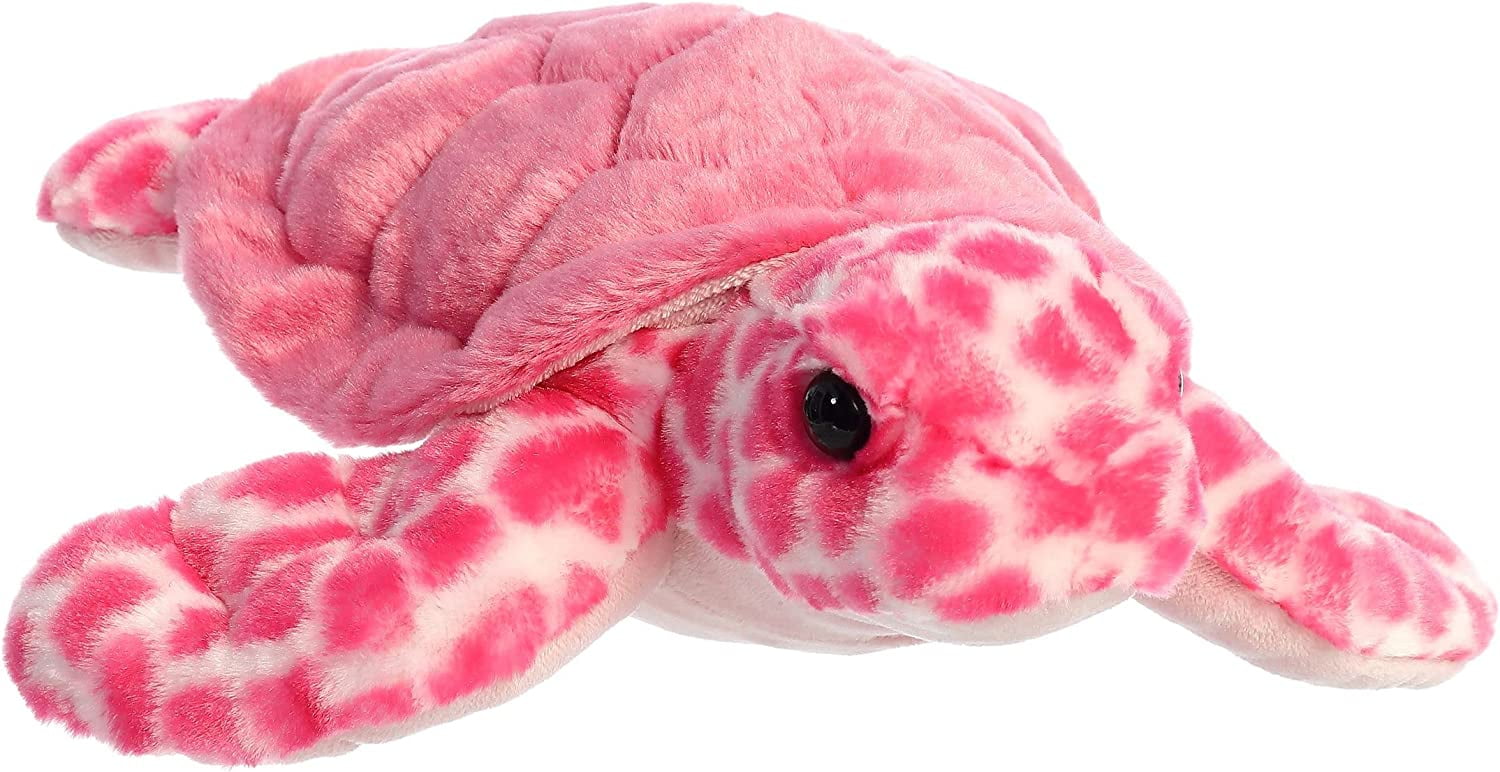 Pink sea turtle stuffed outlet animal