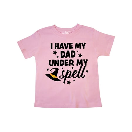 

Inktastic I Have My Dad Under My Spell with Cute Witch Hat Gift Toddler Boy or Toddler Girl T-Shirt